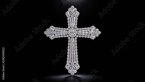 Floating Diamond Cross