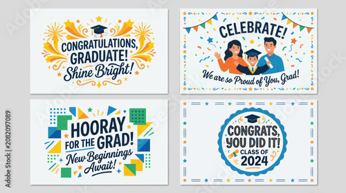 Fotografie Graduation celebration cards