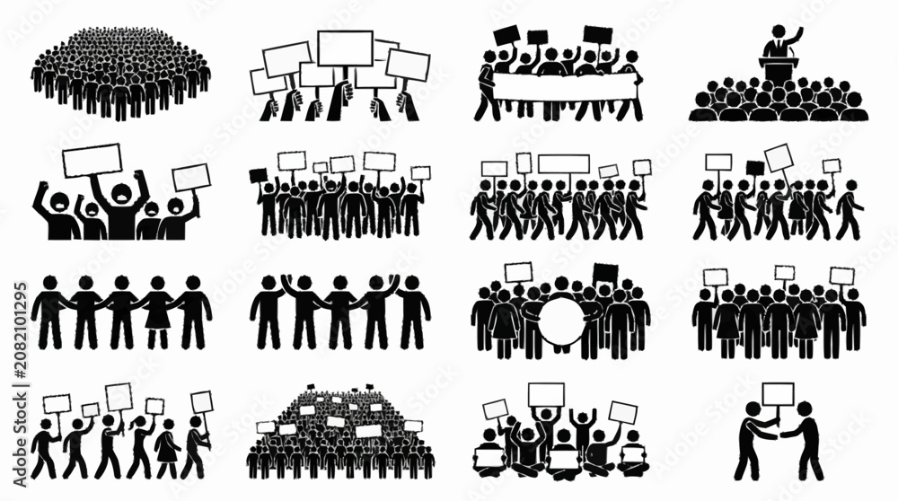 Obraz premium Protestors Crowd Crowd Rally Crowd Demonstration Crowd Speech Crowd March Crowd Crowd Crowd Crowd