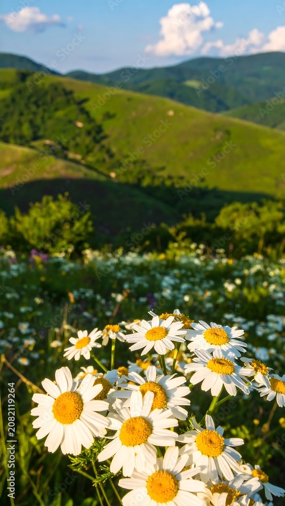 Fototapeta premium Mountain Meadow Daisies