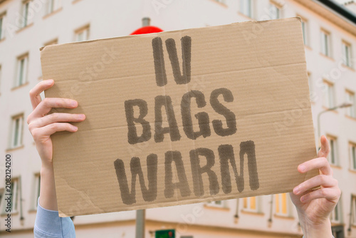 Fotografie "IV bags warm" Fluids heat up before infusion