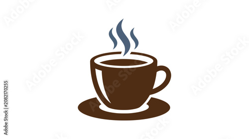 Obraz na plátne Steaming Coffee Cup Icon