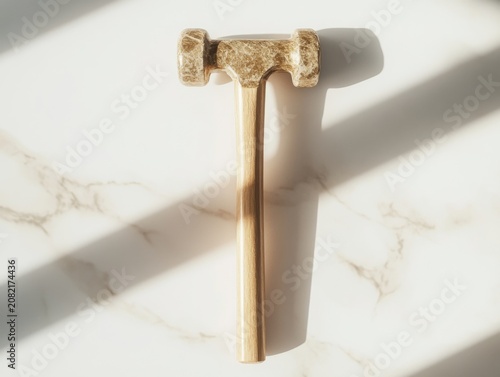 a hammer with a copy space