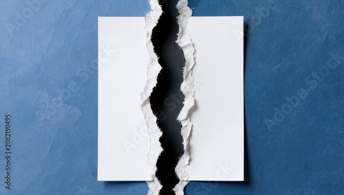 Collection de papiers déchirés avec espace vide, fond abstrait en papier arraché, texture de papier déchiré avec copie d’espace pour montage graphique, affiche ou design