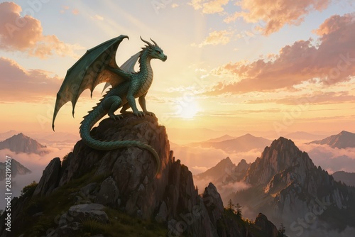 Collection de dragons fantastiques, créatures mythologiques en paysages épiques et illustrations artistiques inspirées de la fantasy, légendes et univers médiévaux