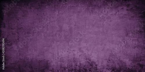 Tableau sur toile Abstract textured background with a vintage purple grunge effect, featuring subtle vertical striations and a dark vignette, evoking a moody and artistic atmosphere