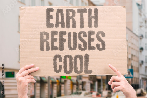 Canvastavla "Earth refuses cool" Our planet cannot lower temperature