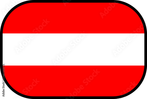 austria Flag Rounded Corner