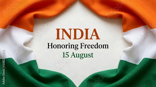 India independence day celebration with flag