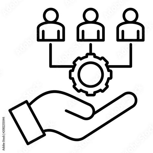 Resource Allocation  Icon