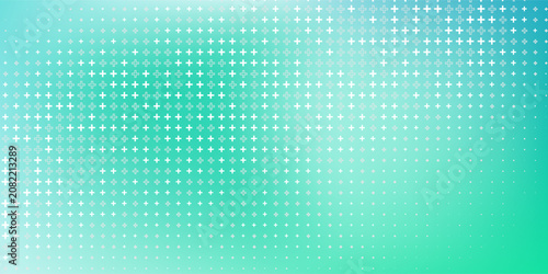 Healthcare Medical Plus Pattern. Blue Mathematical Plus Symbols Pattern. Math Design Elements Background. Medical Tech Background. Vector Illustration.