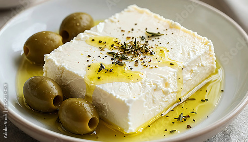 Mediterranean Feta Cheese Platter.
