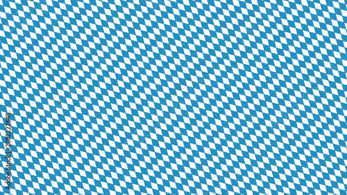 Blue and white diamond pattern in textile style  