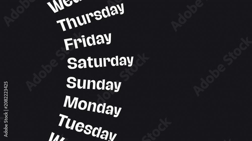 All days of a week 3D camera
