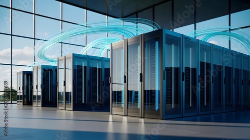 Enterprise Data Center with Cloud Computing and High Speed Network Servers