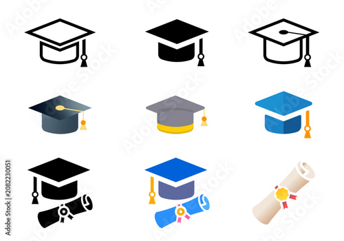 graduation hats