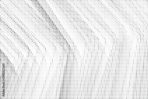 Abstract black and white pixel halftone pattern isolated on transparent background, Vector, illustration