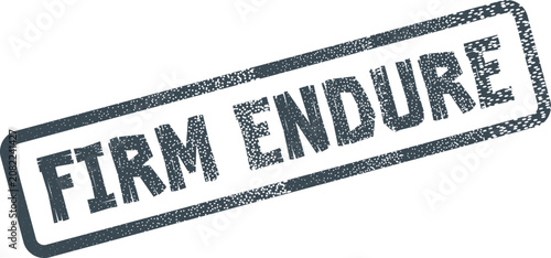 Fotografía A distressed firm endure rubber stamp impression conveying persistence and unwav