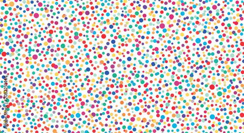 Decorative rainbow dot texture perfect for festive invitations posters and wrapping paper