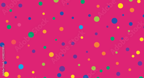 Photos Random rainbow dots creating lively modern geometric wallpaper for endless desig