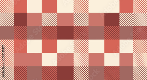 Minimal abstract square arrangement using muted colors and refined diagonal stripe details