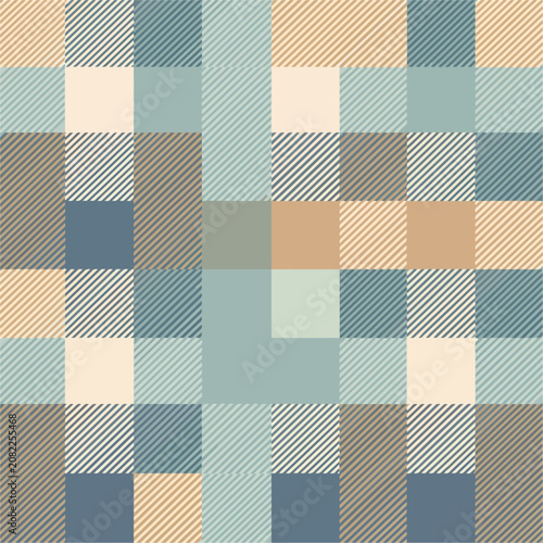 Minimal block pattern using pastel squares and refined diagonal decorative line details