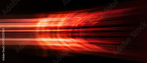 dynamic red light streaks slice across pitch black background creating abstract cinematic motion trail wallpaper