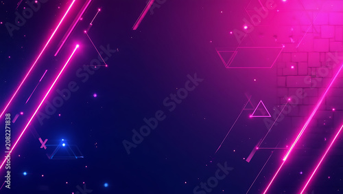 Blue violet fuchsia ombre background with glowing light effects and vibrant neon gradient, modern abstract colorful design for contemporary digital art and creative projects