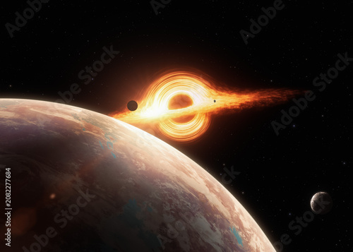 Black hole with accretion disk