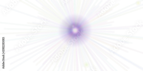 Abstract Light Effect Bursting with Radiant Beams on Transparent Background