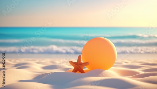 Beach Ball and Starfish