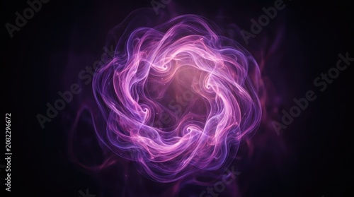 Ethereal halloween background abstract purple smoke swirls for spooky season designs and digital art