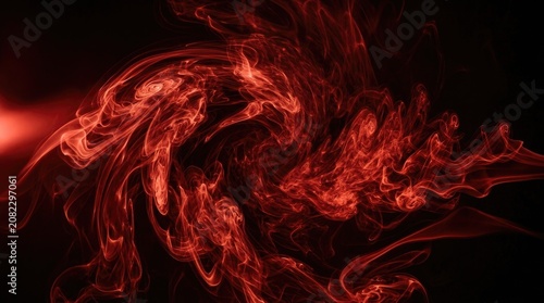 Spooky red smoke swirls for a haunting halloween background