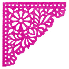 Floral Papel Picado Lace Corner Decorative Border