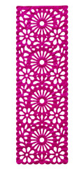 Pink Papel Picado Vertical Side Decorative Panel