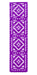 Purple Papel Picado Vertical Decorative Side Panel