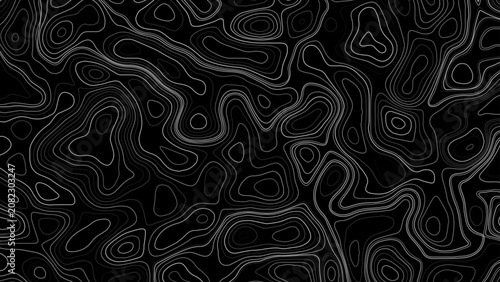 Horizontal topographic map on transparent background. Editable stroke. Topographic map lines, contour background. Geographic abstract grid.