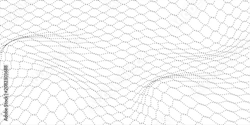 Abstract Dotted Geometric Wave Pattern Seamless Background Texture For Modern Design Projects