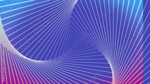 abstract blue pink geometric line swirl loop background