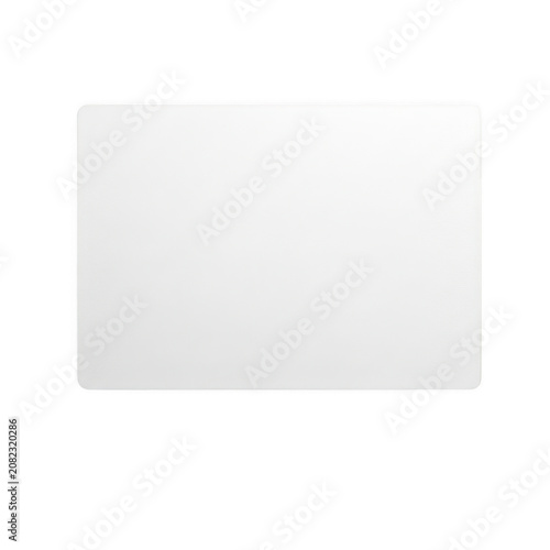 Obraz na płótnie Blank white rectangular card shape with rounded corners