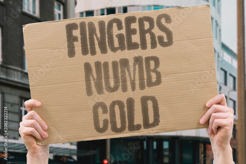 Принти на полотні "Fingers numb cold" Peripheral nerves stop responding