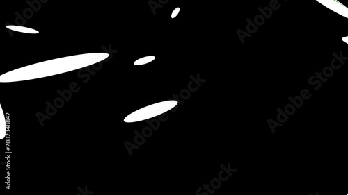 Window glass breaking in several places - VFX element - isolated on black background - 4K Pro Res