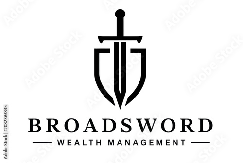 Canvastavla Shield and broadsword logo for financial protection.
