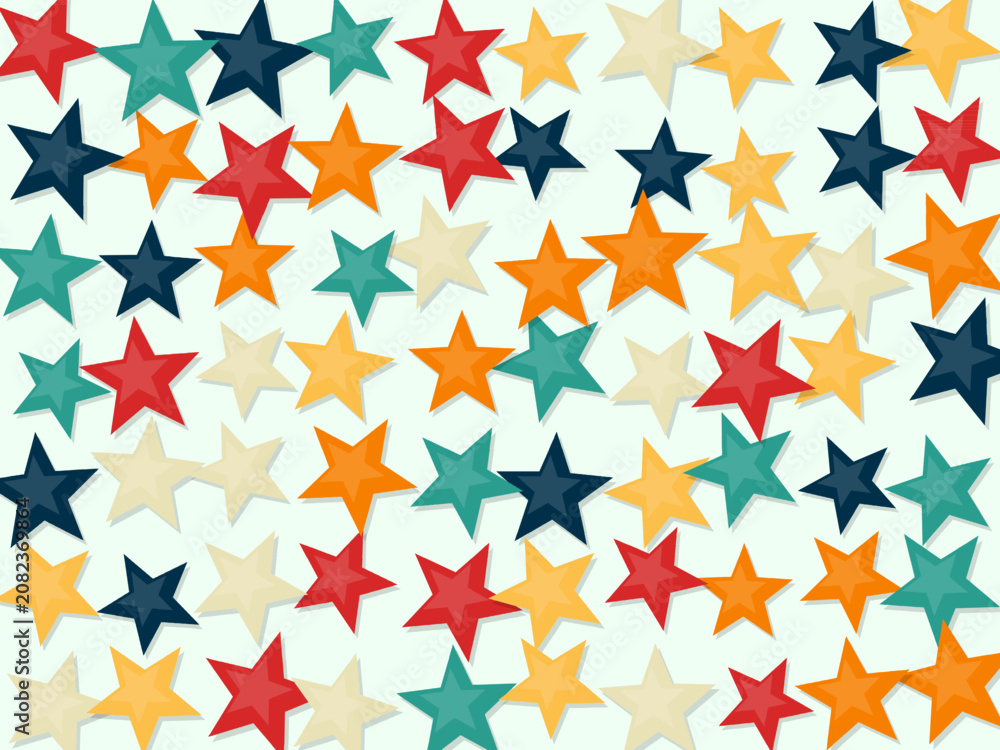 Fototapeta premium Geometric Star Shapes Bold Abstract Background