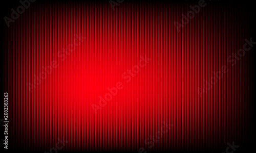 Red Gradient Vertical Stripes Background With Dark Vignette Effect vector illustration