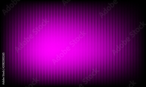 Magenta Gradient Vertical Stripes Background With Dark Vignette Effect vector illustration