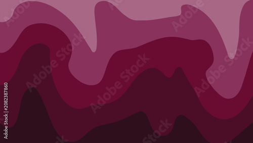 Abstract burgundy and purple fluid wavy layers background