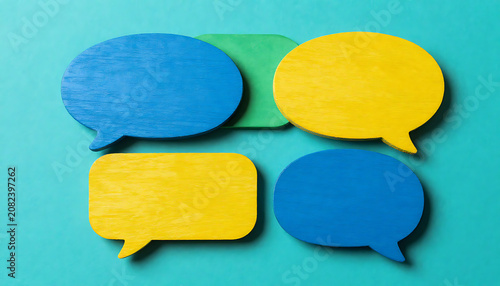 Colorful Speech Bubbles – Communication and Dialogue Concept