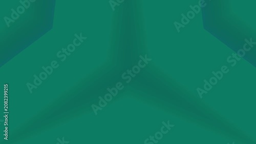 Abstract Green Polygon.