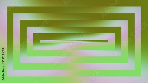 Abstract Green Rectangles.